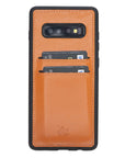 Funda tipo billetera de cuero Cosa Snap On para Samsung Galaxy S10 Plus