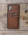 Funda tipo billetera de cuero Capri Snap On para Samsung Galaxy Note 10 Plus