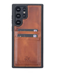 Capri Snap On Leather Wallet Case for Samsung Galaxy S22 Ultra