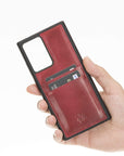 Funda tipo billetera de cuero Capri Snap On para Samsung Galaxy Note 20 Ultra