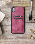 Funda tipo billetera de cuero Cosa Snap On para iPhone XS Max