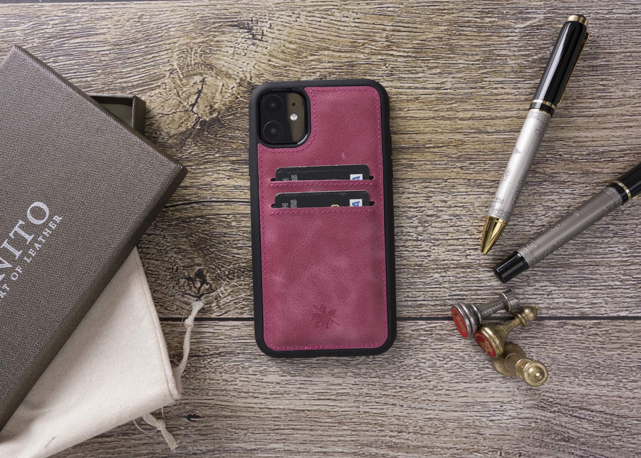 Funda tipo billetera de cuero Cosa Snap On para iPhone 11 Pro Max