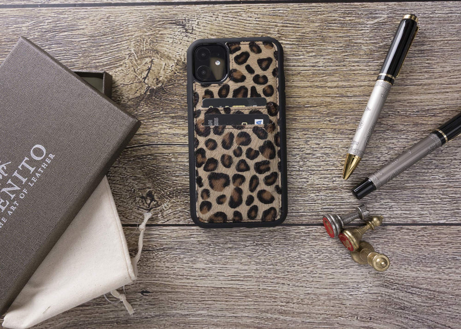 Funda tipo billetera de cuero Cosa Snap On para iPhone 11