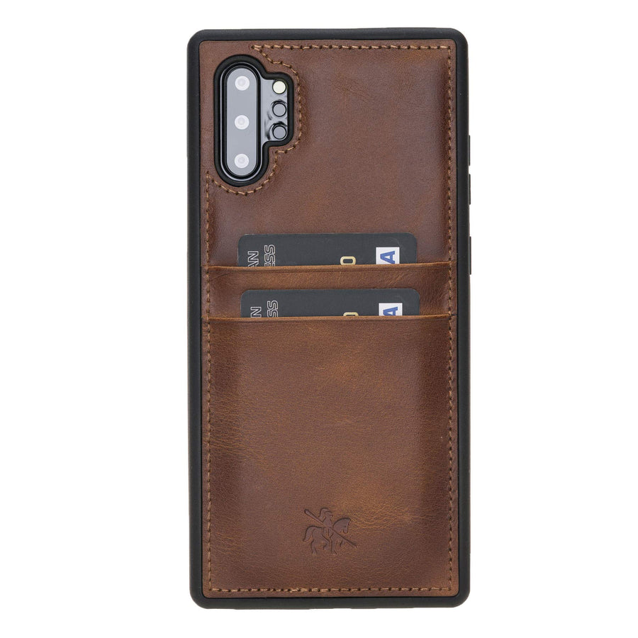 Funda tipo billetera de cuero Capri Snap On para Samsung Galaxy Note 10 Plus