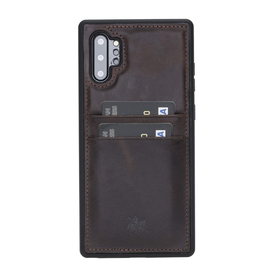 Funda tipo billetera de cuero Capri Snap On para Samsung Galaxy Note 10 Plus