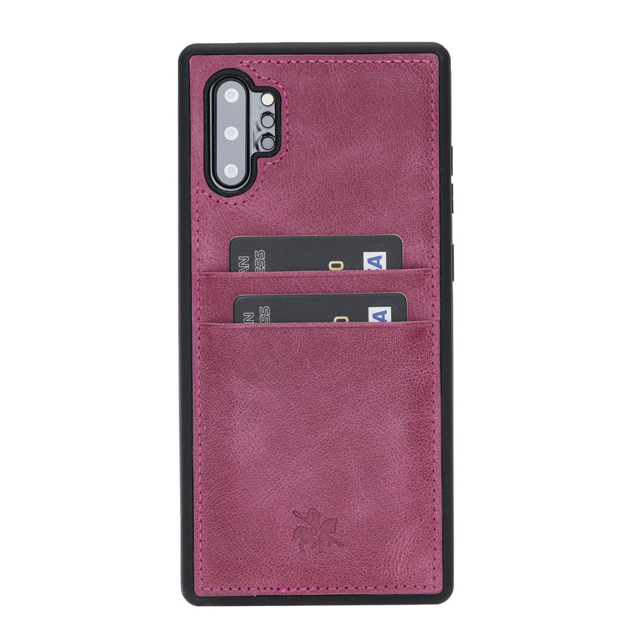 Funda tipo billetera de cuero Capri Snap On para Samsung Galaxy Note 10 Plus