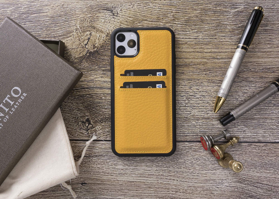 Funda tipo billetera de cuero Cosa Snap On para iPhone 11 Pro Max