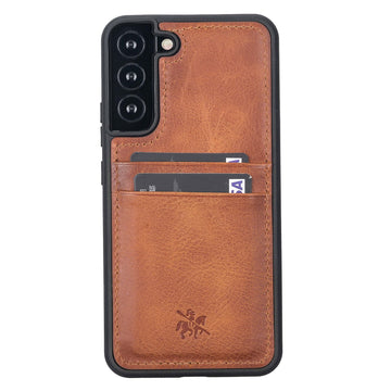 Funda tipo billetera de cuero Capri Snap On para Samsung Galaxy S22 Plus