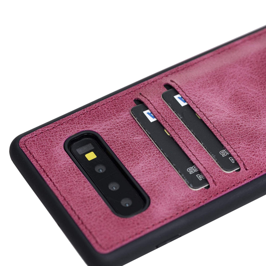 Funda tipo billetera de cuero Cosa Snap On para Samsung Galaxy S10 Plus