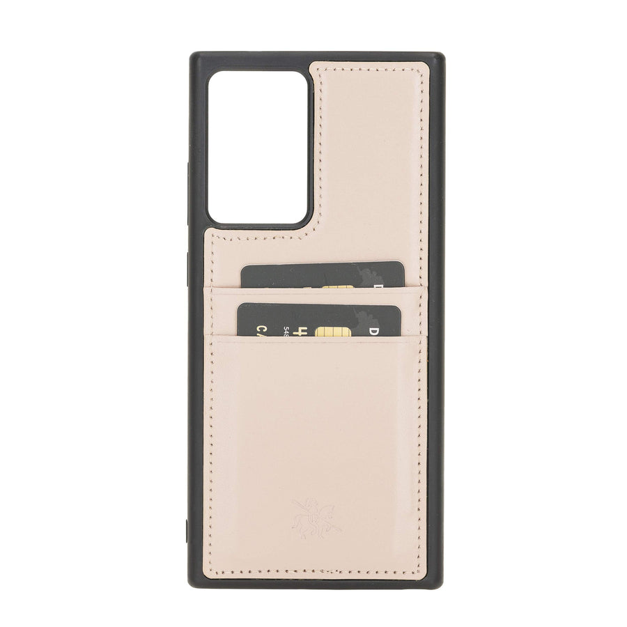 Funda tipo billetera de cuero Capri Snap On para Samsung Galaxy Note 20 Ultra