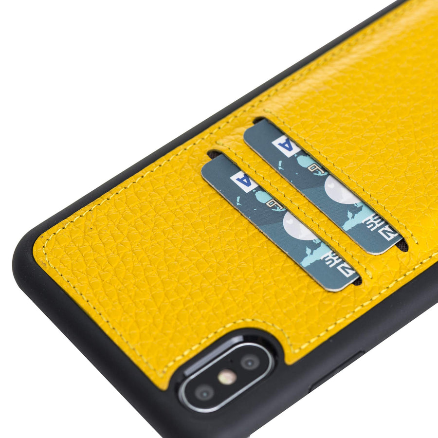 Funda tipo billetera de cuero Cosa Snap On para iPhone XS Max