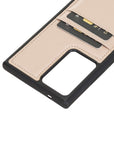 Funda tipo billetera de cuero Capri Snap On para Samsung Galaxy Note 20 Ultra