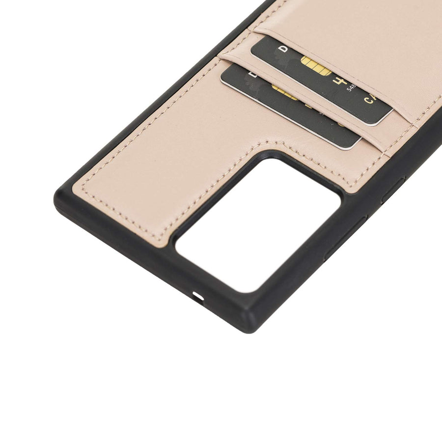 Funda tipo billetera de cuero Capri Snap On para Samsung Galaxy Note 20 Ultra