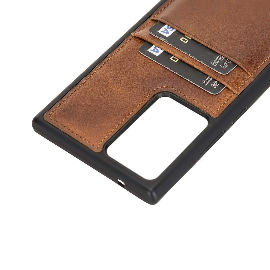 Funda tipo billetera de cuero Capri Snap On para Samsung Galaxy Note 20 Ultra