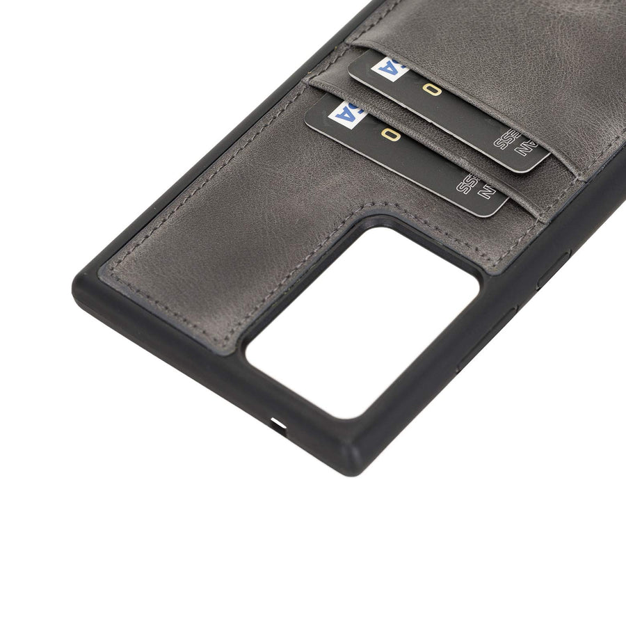 Funda tipo billetera de cuero Capri Snap On para Samsung Galaxy Note 20 Ultra