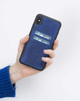 Funda tipo billetera de cuero Cosa Snap On para iPhone XS Max