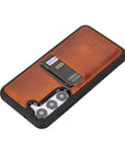 Funda tipo billetera de cuero Capri Snap On para Samsung Galaxy S23