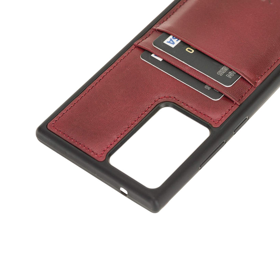 Funda tipo billetera de cuero Capri Snap On para Samsung Galaxy Note 20 Ultra