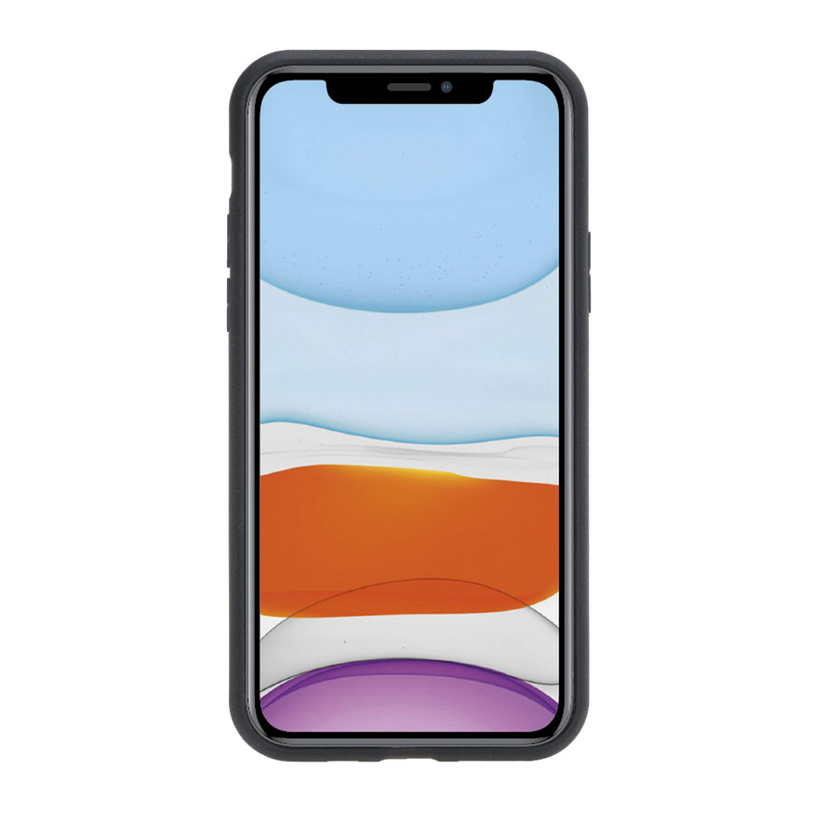 Funda tipo billetera de cuero Cosa Snap On para iPhone 11