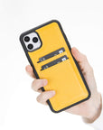 Funda tipo billetera de cuero Cosa Snap On para iPhone 11 Pro Max