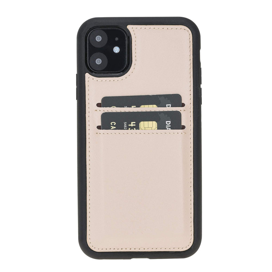 Funda tipo billetera de cuero Cosa Snap On para iPhone 11