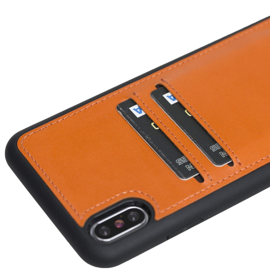 Funda tipo billetera de cuero Cosa Snap On para iPhone XS Max