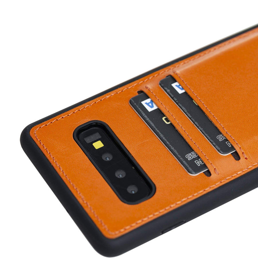 Funda tipo billetera de cuero Cosa Snap On para Samsung Galaxy S10 Plus