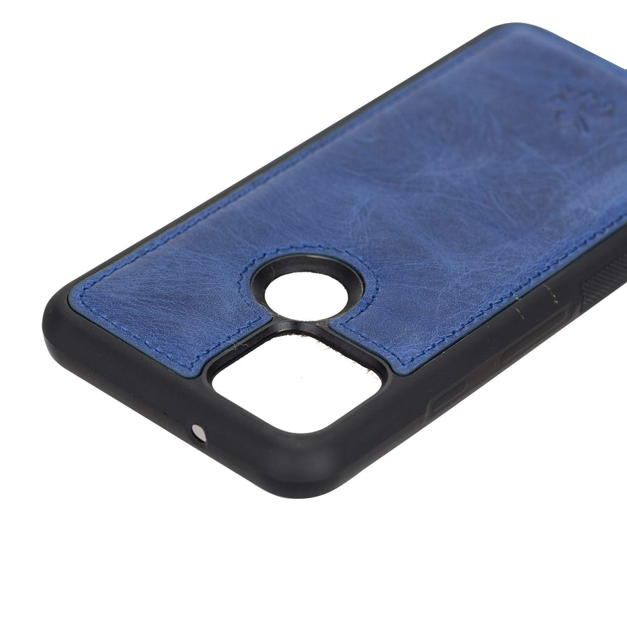 Funda de cuero Lucca Snap On para Google Pixel 5