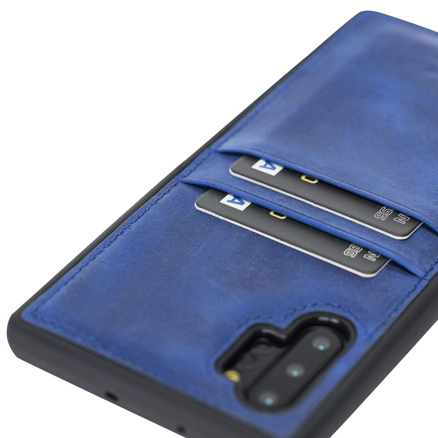 Funda tipo billetera de cuero Capri Snap On para Samsung Galaxy Note 10 Plus