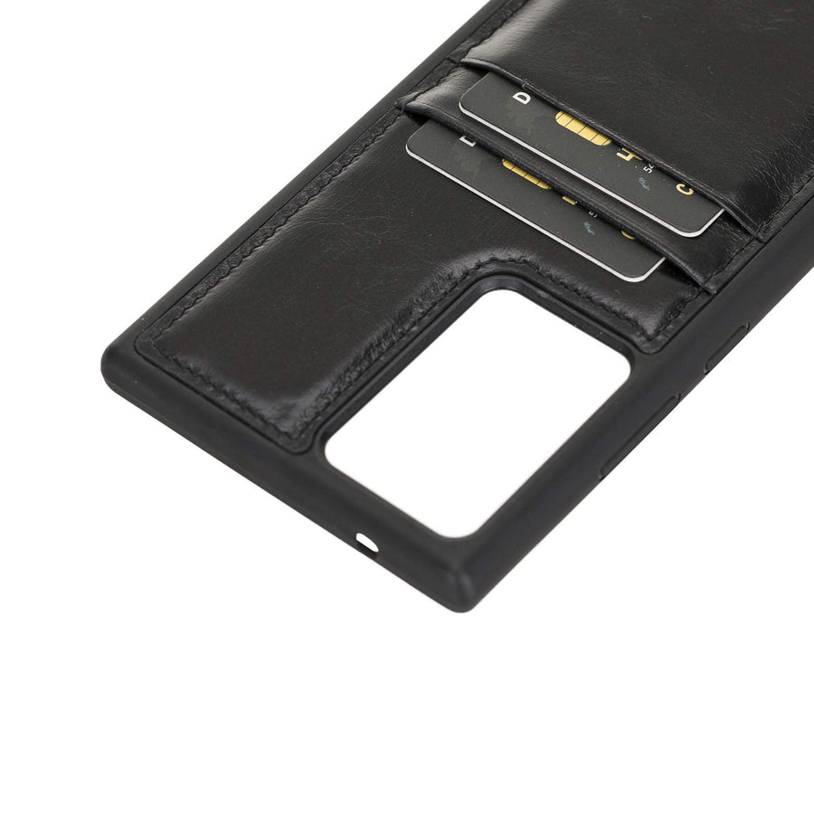 Funda tipo billetera de cuero Capri Snap On para Samsung Galaxy Note 20 Ultra