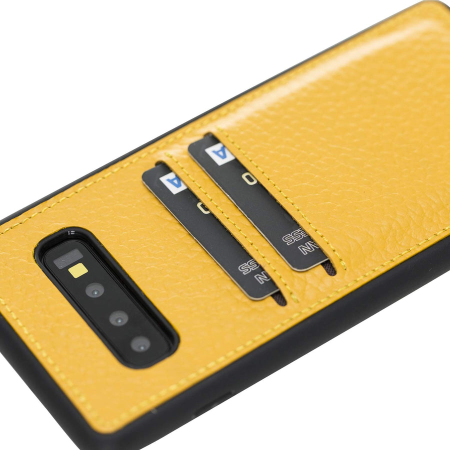 Funda tipo billetera de cuero Cosa Snap On para Samsung Galaxy S10 Plus