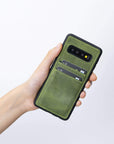 Funda tipo billetera de cuero Cosa Snap On para Samsung Galaxy S10 Plus