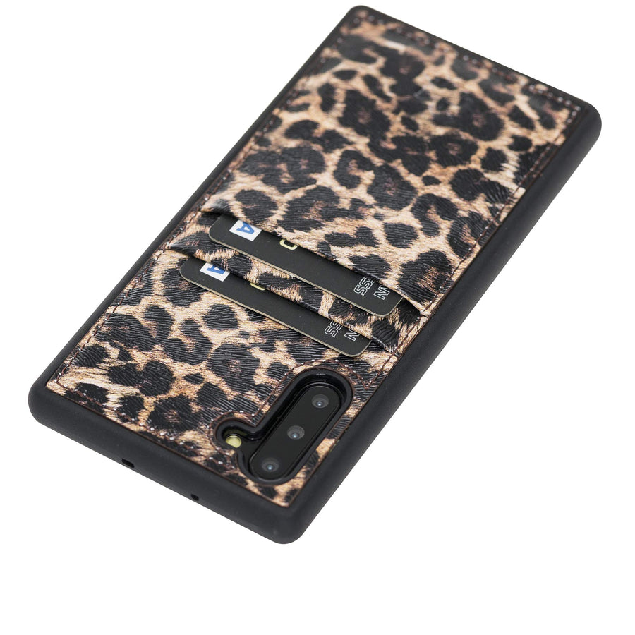 Funda tipo billetera de cuero Capri Snap On para Samsung Galaxy Note 10 Plus