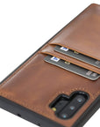 Funda tipo billetera de cuero Capri Snap On para Samsung Galaxy Note 10 Plus