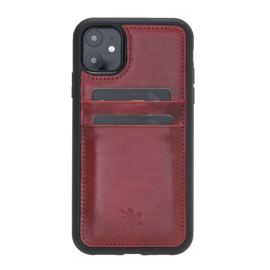 Funda tipo billetera de cuero Cosa Snap On para iPhone 11