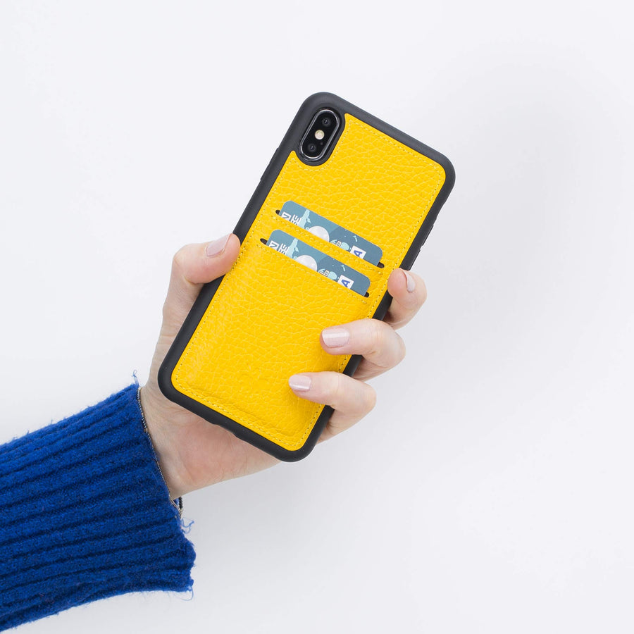 Funda tipo billetera de cuero Cosa Snap On para iPhone XS Max