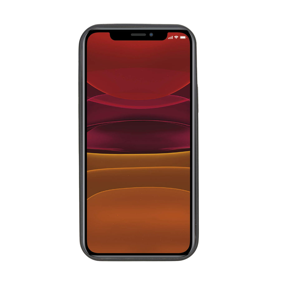 Funda tipo billetera de cuero Capri Snap On para iPhone 12 Mini