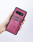 Funda tipo billetera de cuero Cosa Snap On para Samsung Galaxy S10 Plus