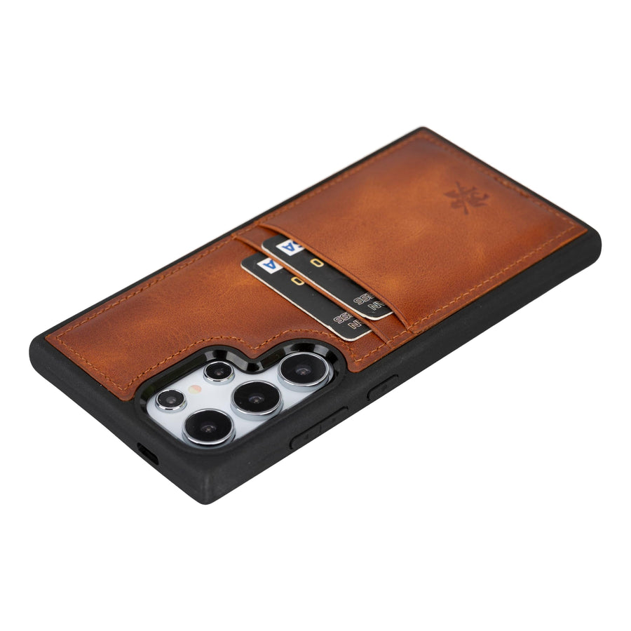 Capri Snap On Leather Wallet Case for Samsung Galaxy S24 Ultra