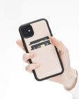 Funda tipo billetera de cuero Cosa Snap On para iPhone 11