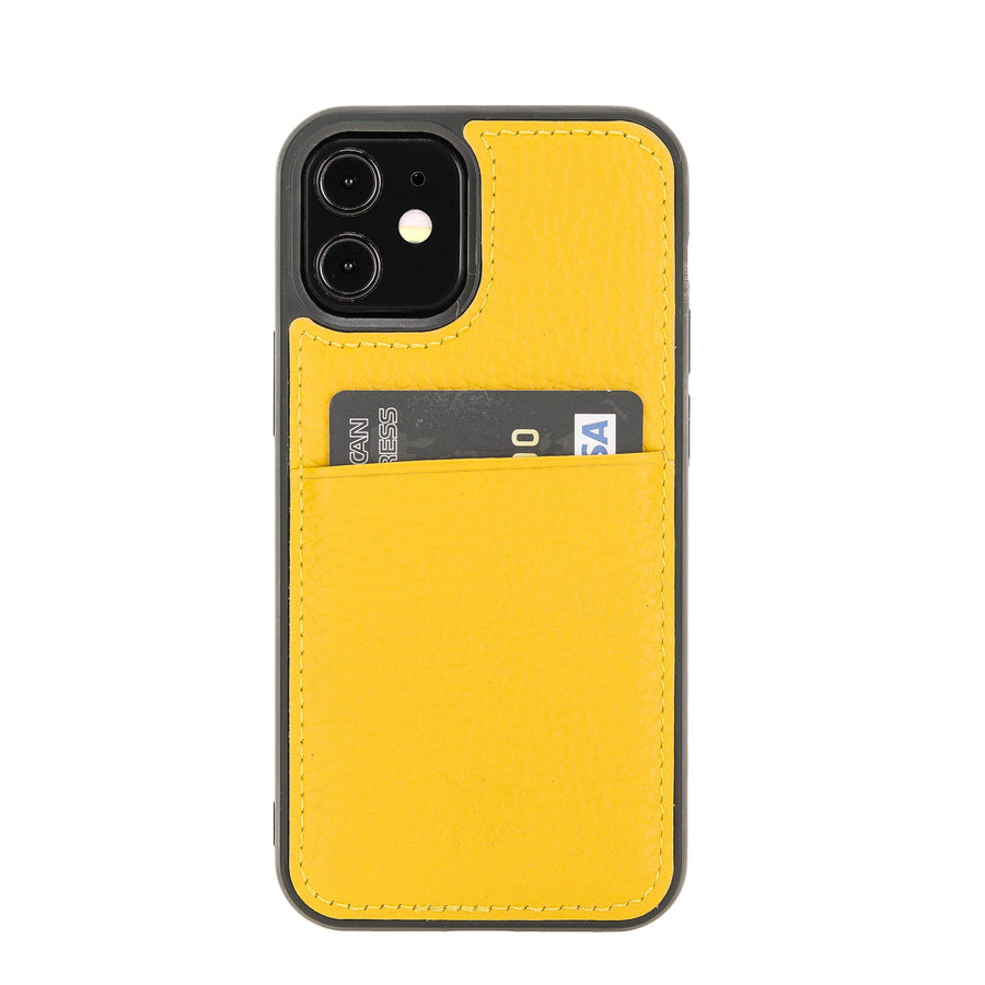 Funda tipo billetera de cuero Capri Snap On para iPhone 12 Mini