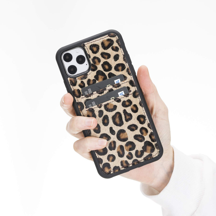 Funda tipo billetera de cuero Cosa Snap On para iPhone 11 Pro Max