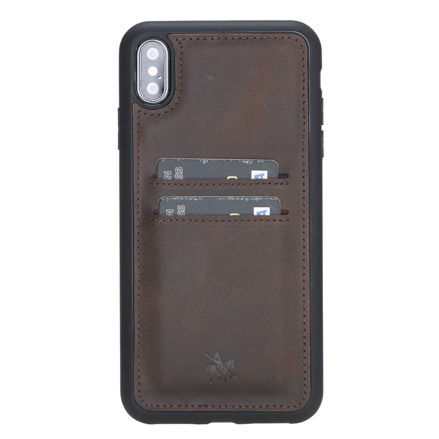 Funda tipo billetera de cuero Cosa Snap On para iPhone XS Max