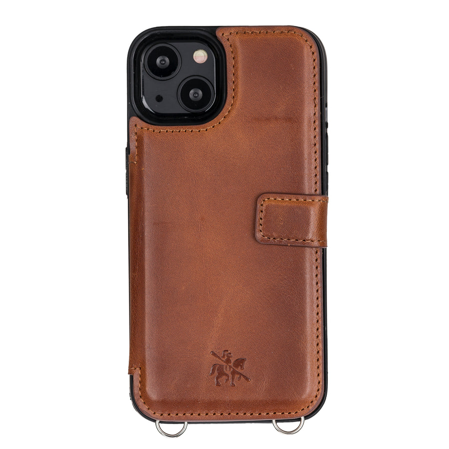 Fermo Leather Crossbody Wallet Phone Case for iPhone 13