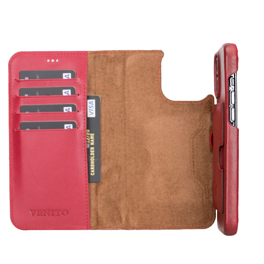 Florence RFID Blocking Leather Wallet Case for iPhone 13 Pro Max