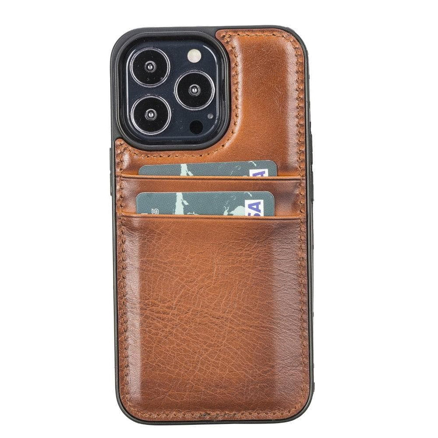 Flex Cover Card Holder iPhone 13 Series Genuine Leather Back Cover / FXC CCP