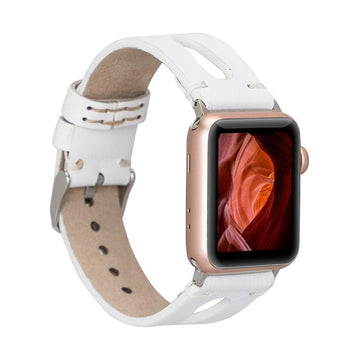 Leather Apple Watch Bands - BA2 Style Drop Cut 42mm