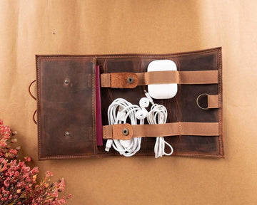 Leather Cable Organizer