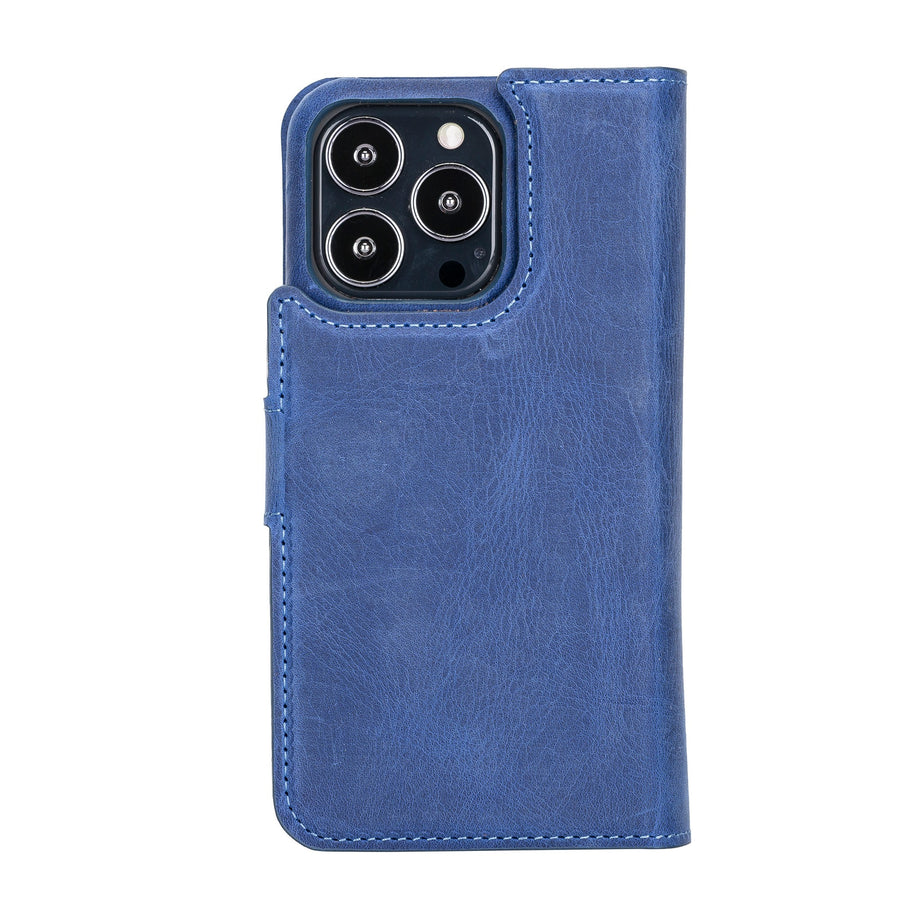 Funda tipo billetera de cuero con bloqueo RFID Florence para iPhone 13 Pro