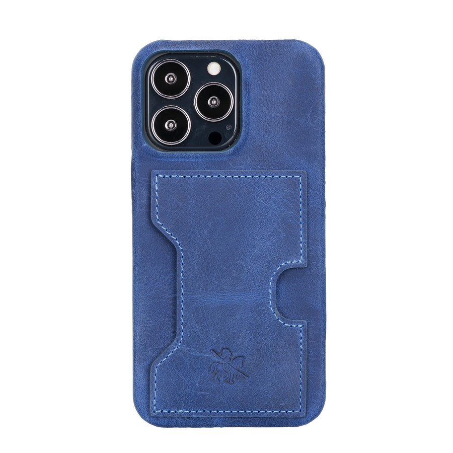 Funda tipo billetera de cuero con bloqueo RFID Florence para iPhone 13 Pro